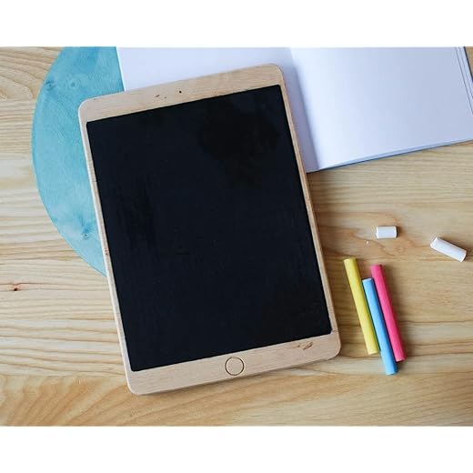 Haoser Wooden Tablet with Chalk Board // Creative Toy for Kids // Drawing Pad //Black Board Slate for Kids .(Chalk are not Included)