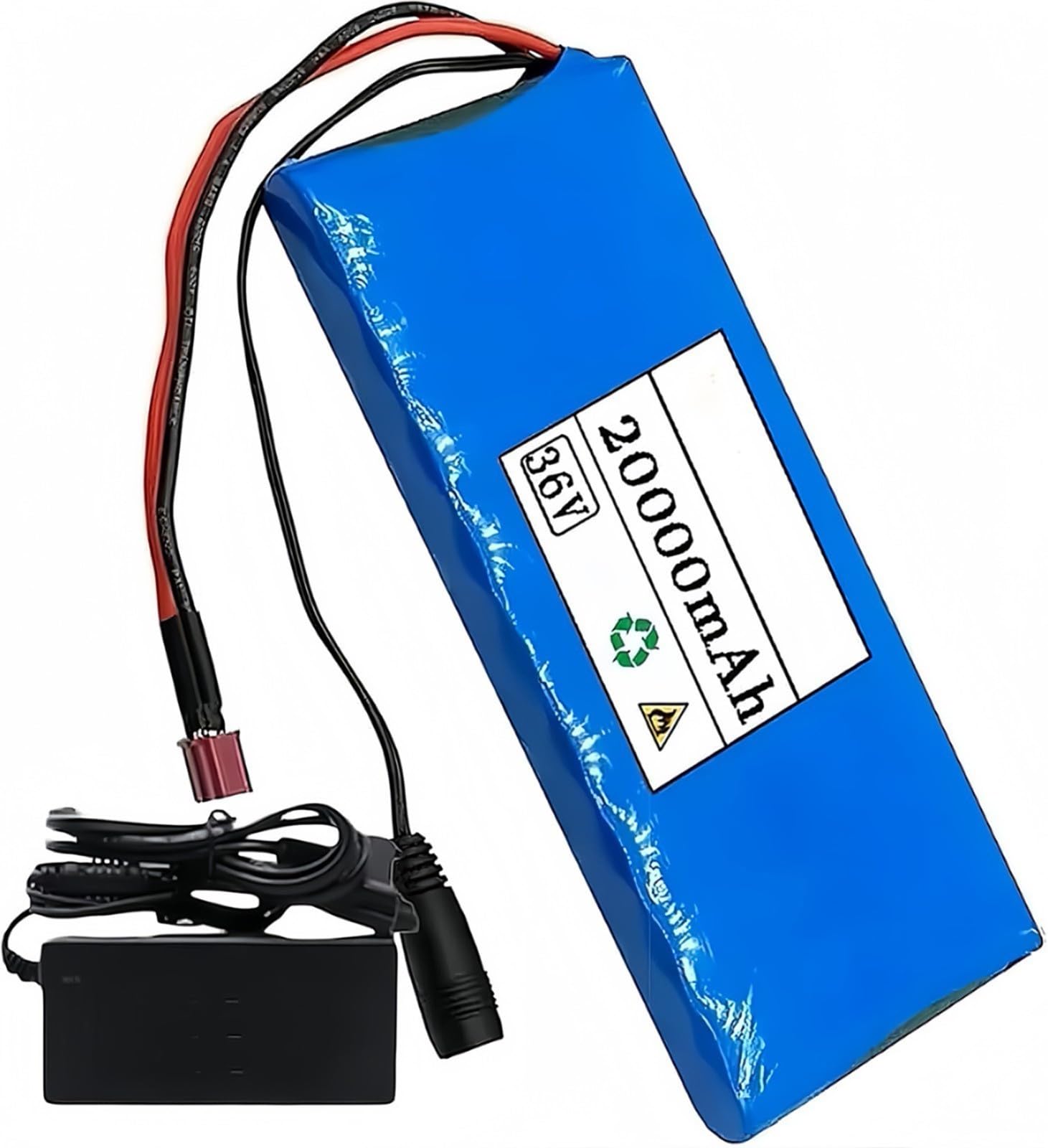 Batteria Per Bici Elettrica Pedelec Da 36 V 20 Ah, Batteria BMS Integrata, Pacco Batteria Per Bici Elettrica, Batteria Agli Ioni Di Litio Ricaricabile Con Caricabatteria 36V 20Ah,T