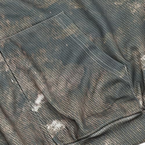 Image of Vintage Saint Men's Jacket with Distressed Washed Design, Metal Zipper With Pockets for Your Stylish Look