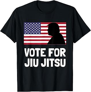 Vote for Jiu Jitsu Shirt Funny Political Elections T-Shirt T-Shirt