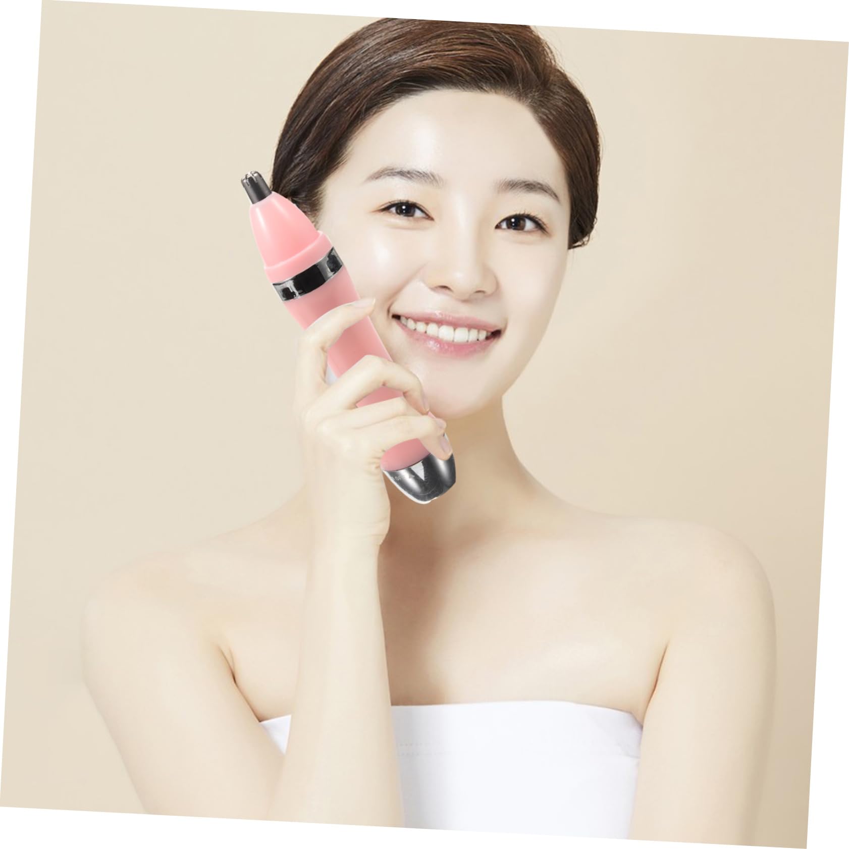 VALICLUD Electric Shaver Hair Remover Facial Hair Trimmer Remover Removal Tool with Shaving Heads Battery Operated for Smooth Skin