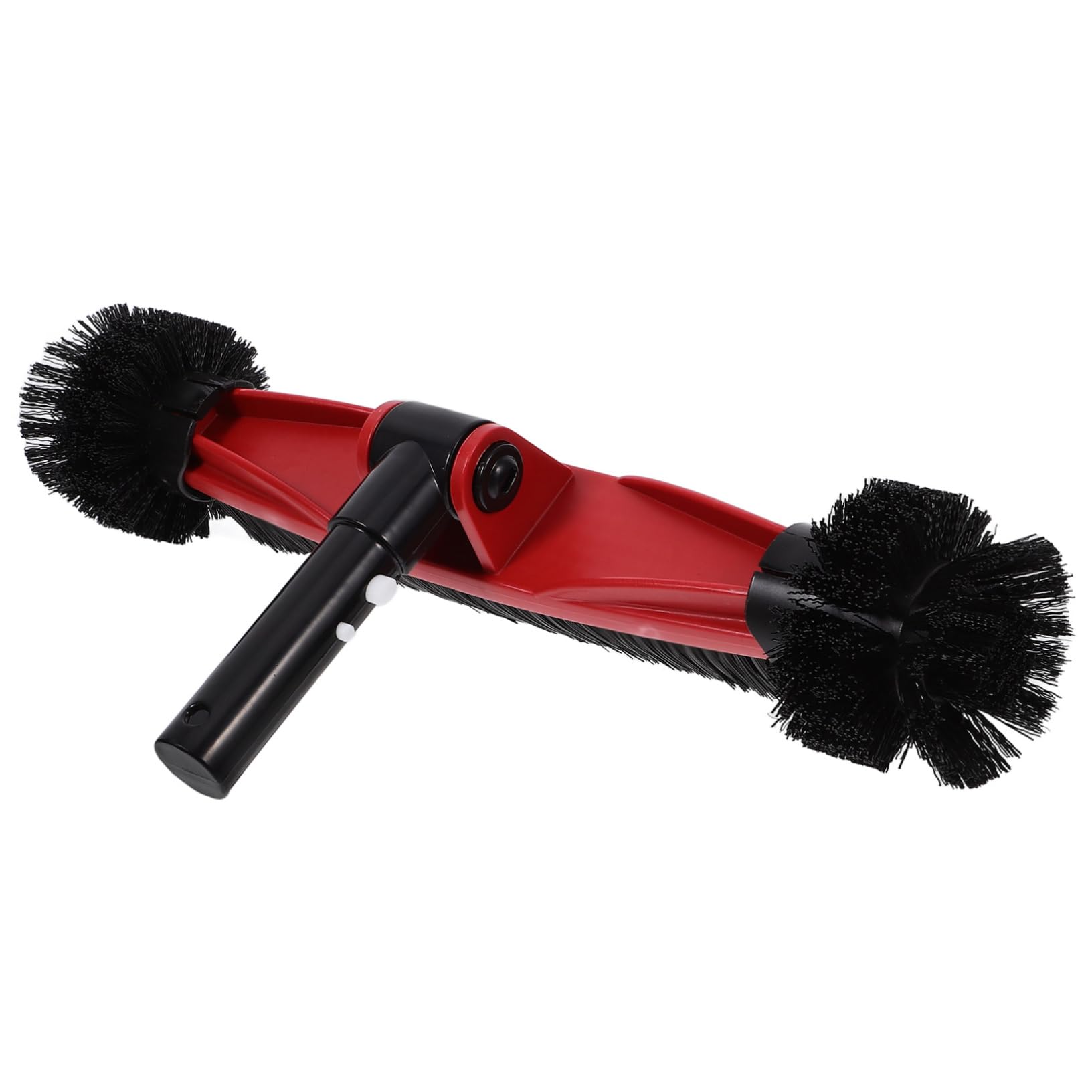 Brosse de Piscine à Manche Amovible, Tête Rotative à 180°, Poils en Nylon et PP, pour Nettoyage des Parois Angles, Intérieur et Extérieur