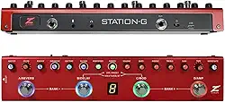 Pedaleira Ziron Station-G guitarra IR 9 pré amps drive chorus reverb delay