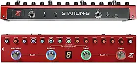 Pedaleira Ziron Station-G guitarra IR 9 pré amps drive chorus reverb delay