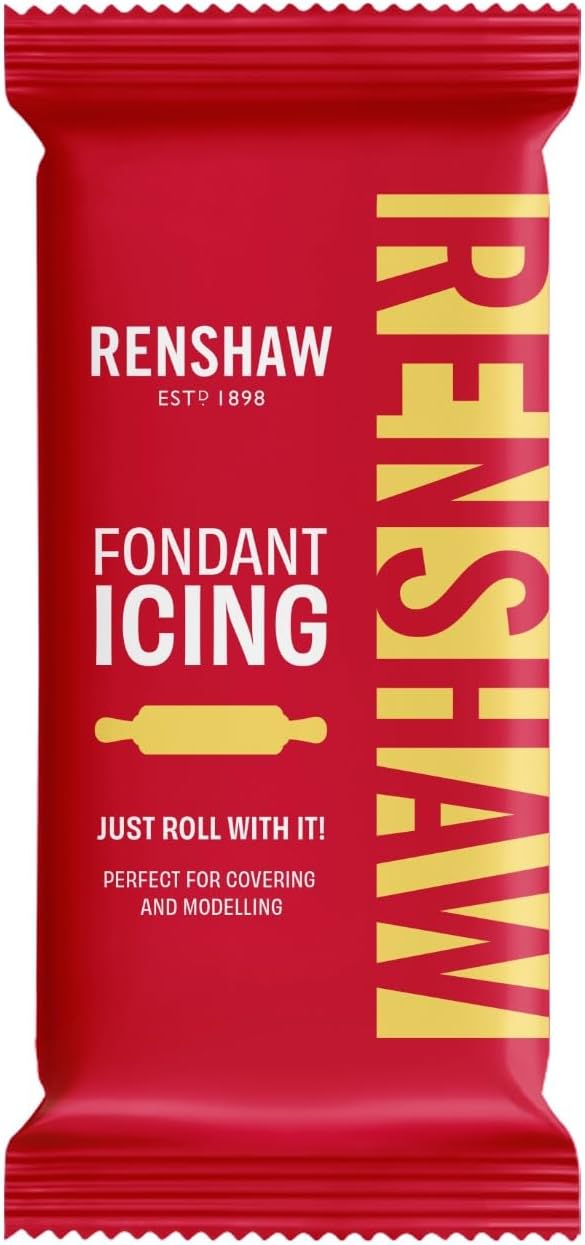 Renshaw Pastel Yellow Ready to Roll Fondant Icing, 250 g (Pack of 1) | Vibrant Icing for Cakes, Vegetarian & Vegan Friendly, Versatile for Cakes, Available in 20+ Colours, Improved Vanilla Flavour