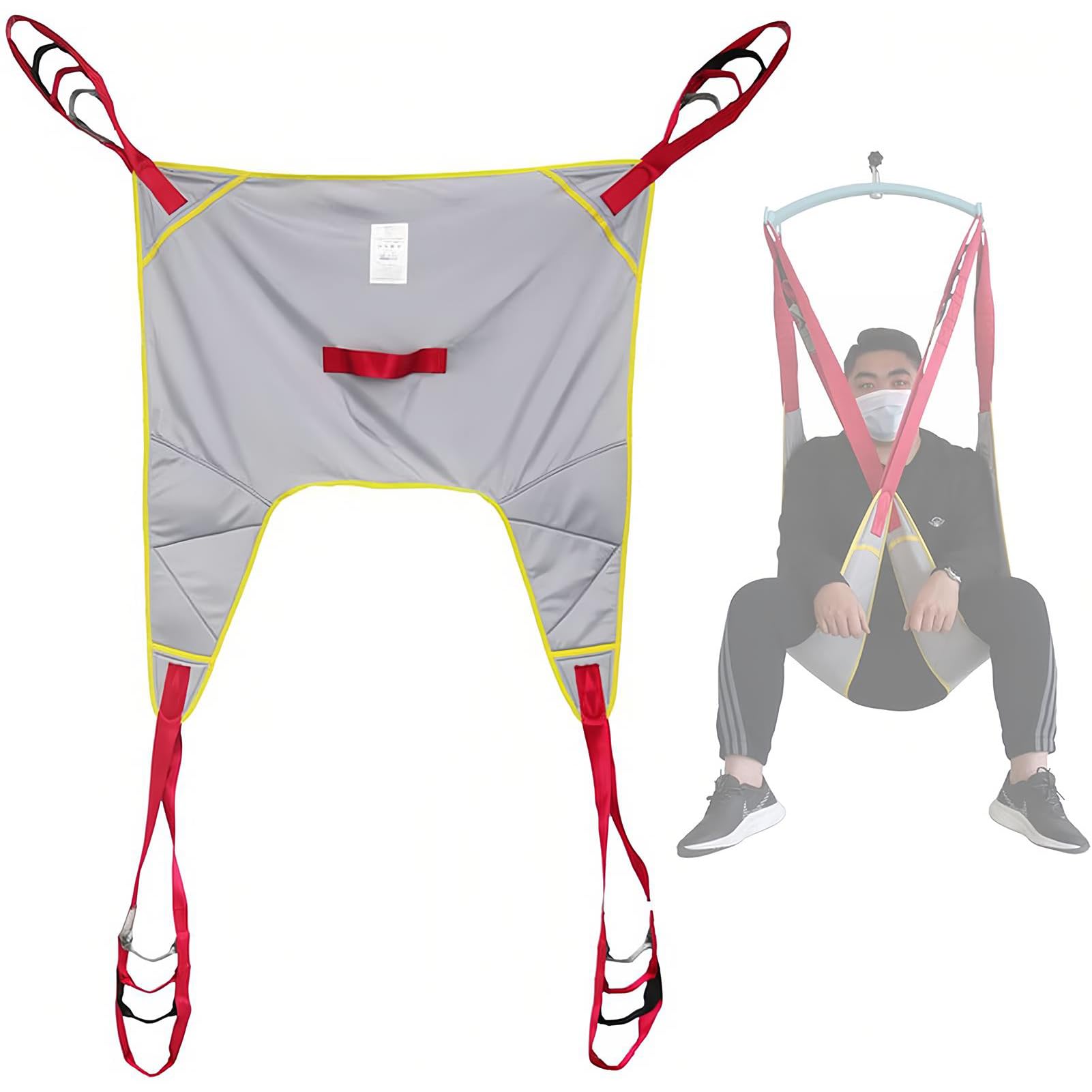 Arneses para ElevacióN De Pacientes con GrúA De Cuerpo Completo, ArnéS para ElevacióN De Pacientes, para Transferencia De Pacientes Y Posicionamiento