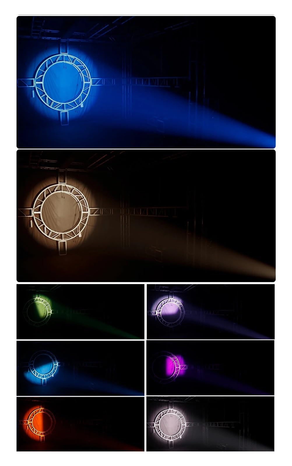 2 szt. 250 W RGBW/zimne ciepłe białe elipsoidalne reflektory profilowe do nocnego klubu, baru, dyskoteki, wybiegu, sceny dla Wielu Scenariuszy(2PCS RGBW)