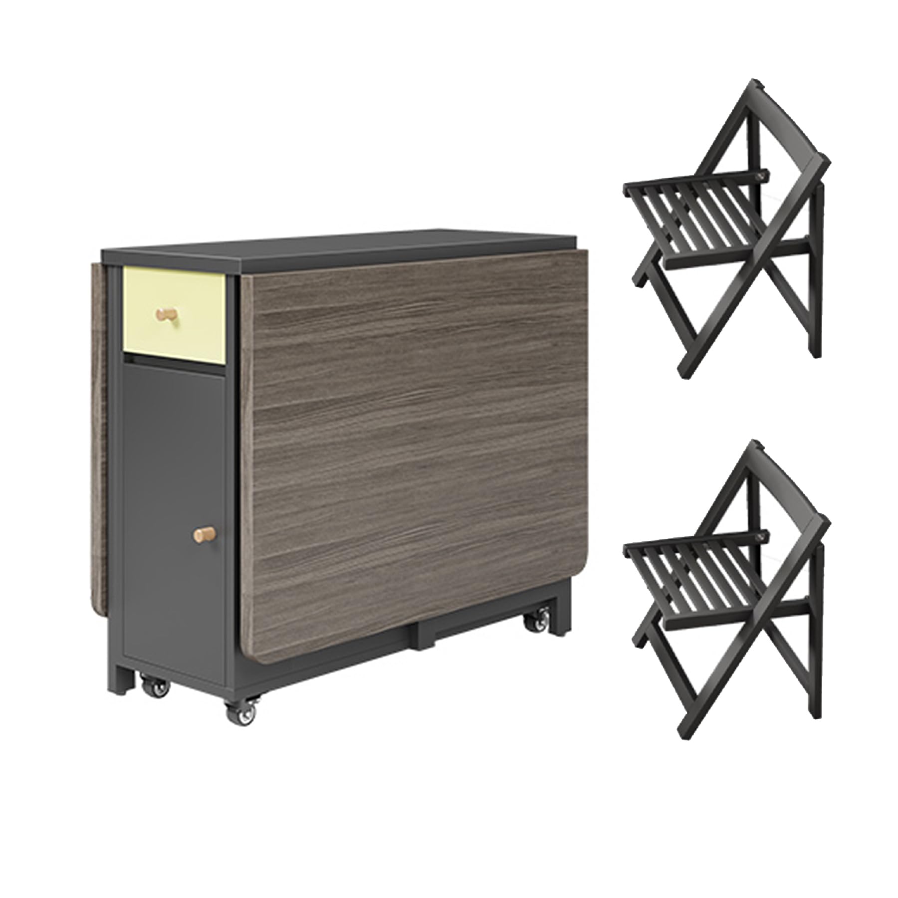 Amazon｜ダイニングテーブルセット 2-4人用、折りたたみデスク 伸長式