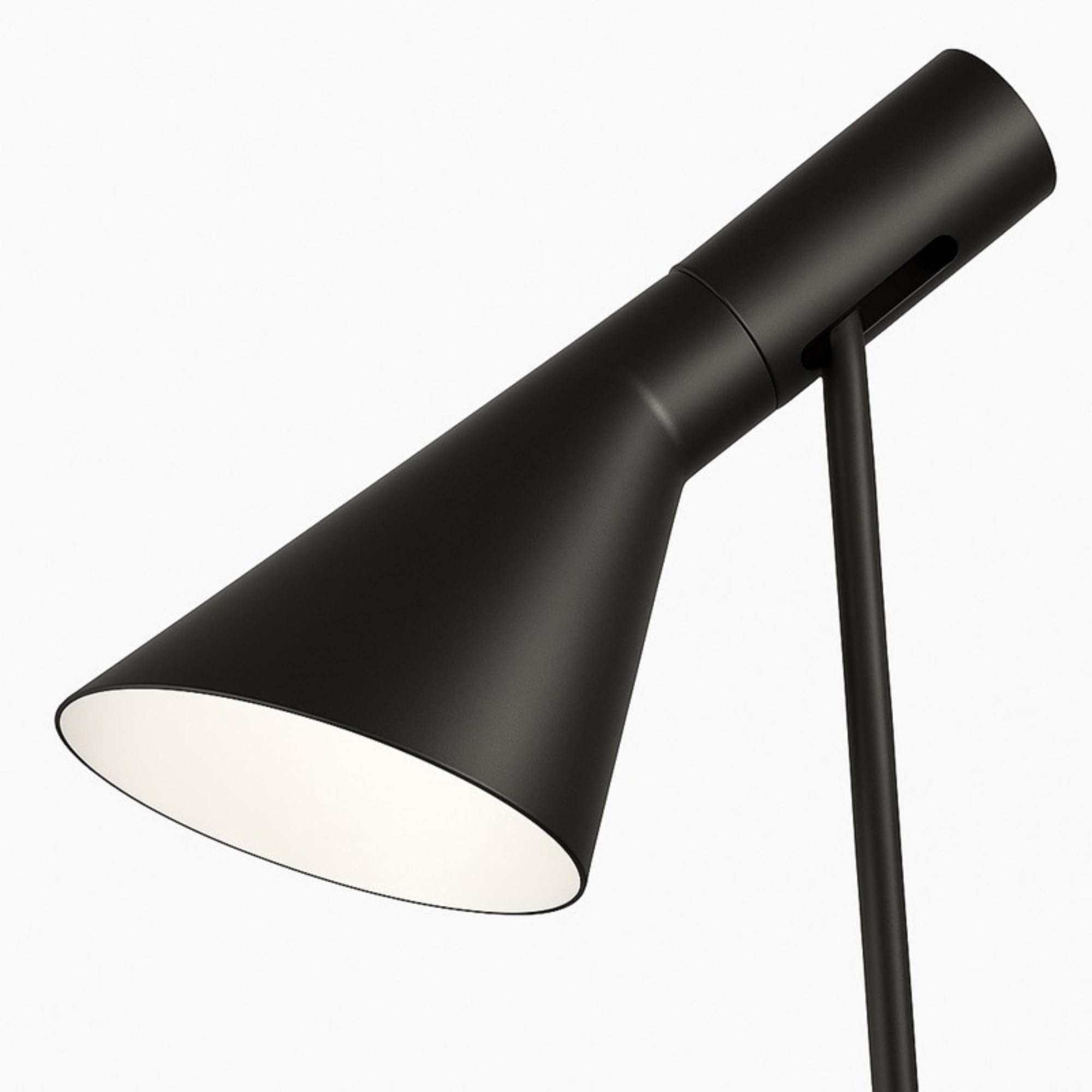 BarcelonaLED Stehleuchte, modernes Design, nordisches Metall, Schwarz mit E27 Fassung mit verstellbarem Kopf, Fußschalter für Boden Wohnzimmer Schlafzimmer Studio