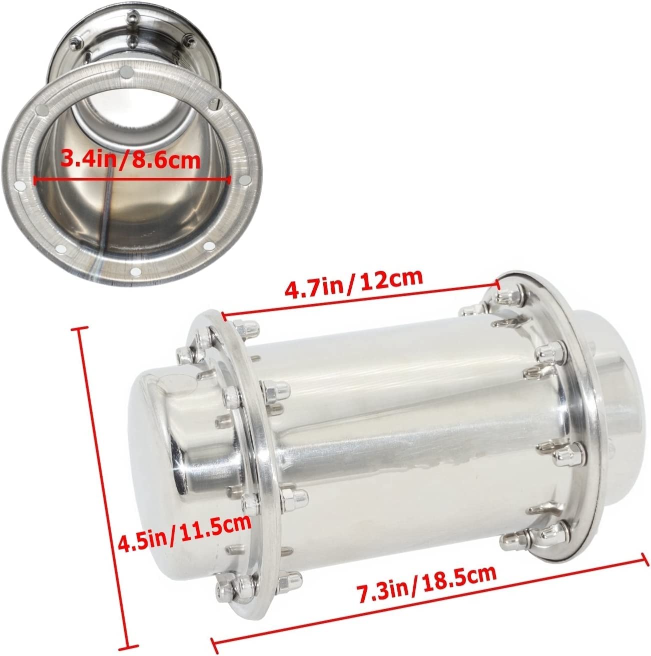 Amazon.co.jp: GUIIYLGG タイムカプセル 耐腐食性 防水 304ステンレス