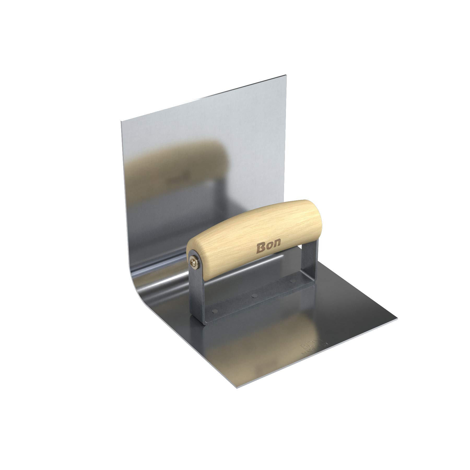 Bon 12-474 - Paleta de albañil para esquinas (acero inoxidable, mango de madera, 15,2 x 15,2 cm)