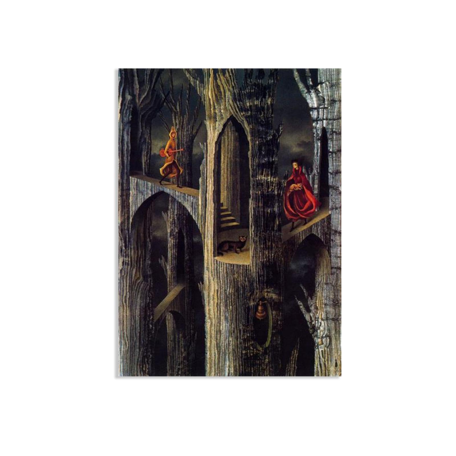 MYCGGDGH Remedios Varo Canvas Wall Art Reproductions of Famous Paintings Plant architecture Remedios Varo Wall Decor for Living Room Bedroom Home Decor100x70cm(39x28in) poster