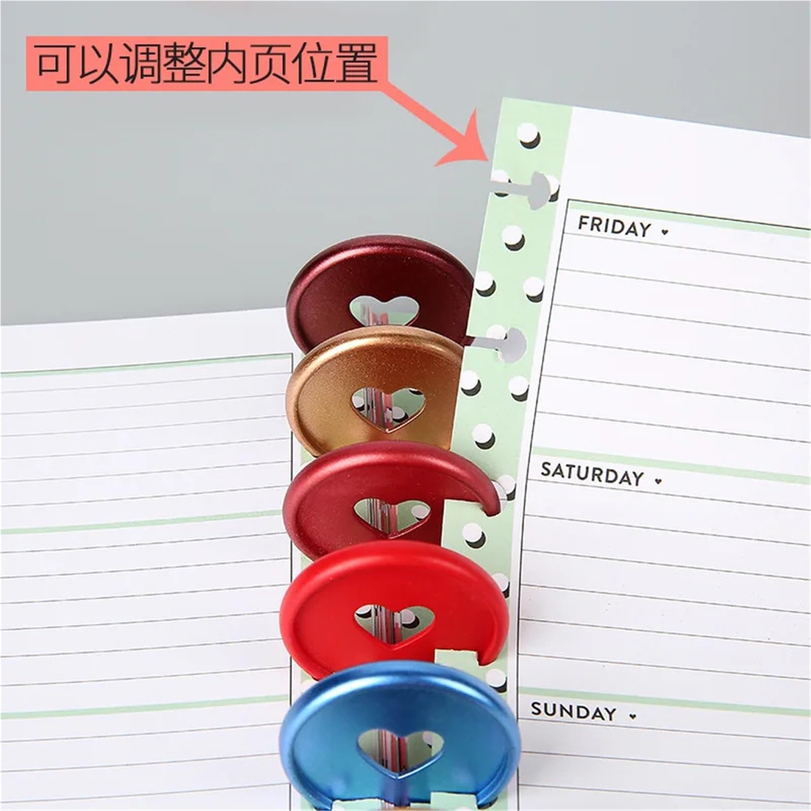 80 Stück 35 mm Discbound Ringe für Notizbinder, Pilzlochbindungsscheiben