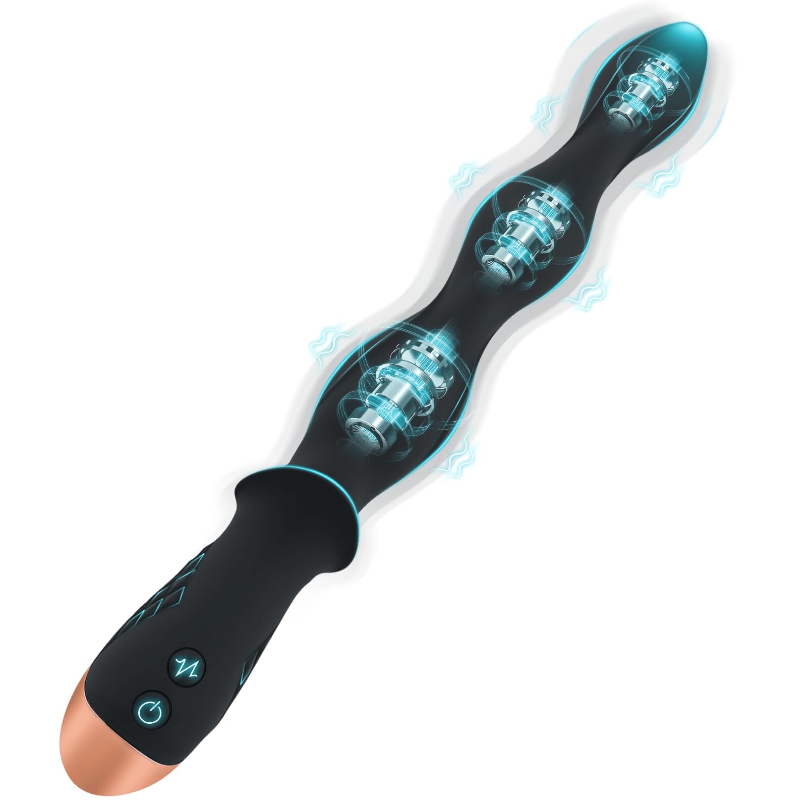 Vibratore Anale Plug Perline Massaggiatore Prostatico Punto G Buttplug