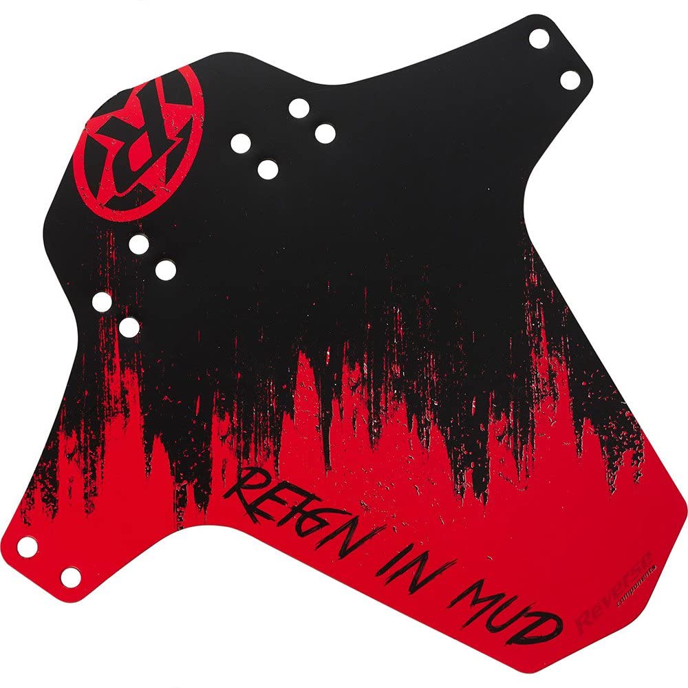 Reverse Mudfender Schutzblech rot/schwarz Sport & Freizeit