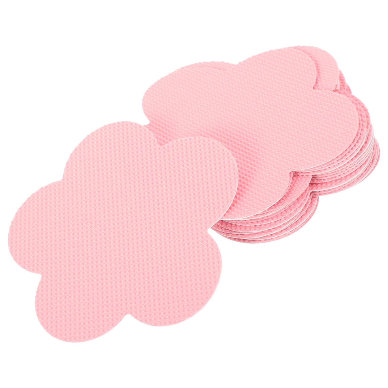 Uonlytech 12pcs Non- Flower Bathtub Stickers Adhesive Grips for Shower Safety Floral Design Easy Installation for Slippery Tubs and Floors