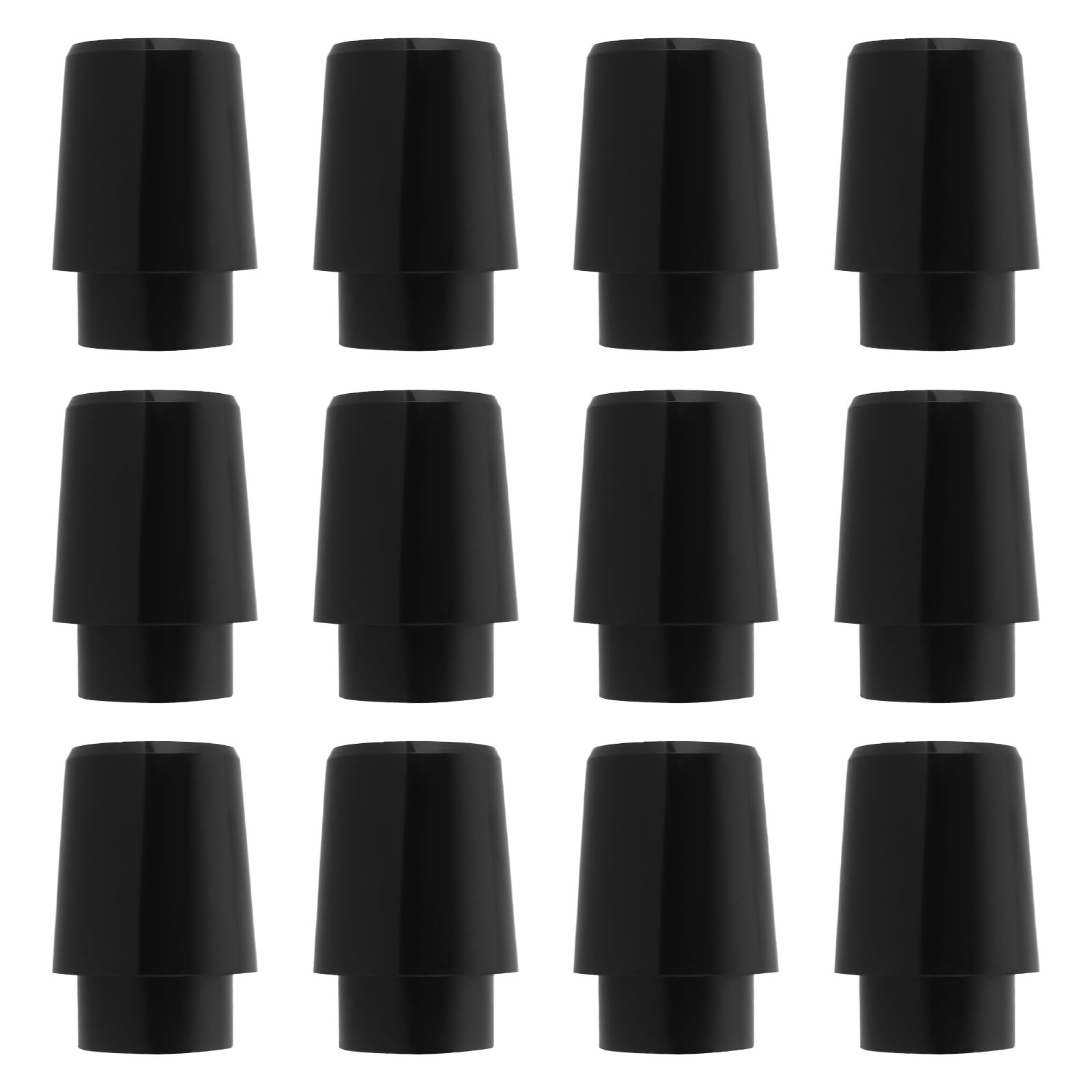 ECSiNG 12Pcs Golf Ferrules Iron Rod Rubber Sleeve Rubber Ring 0.355 Inch Compatible with PXG 0211 0311 GEN2 GEN3 GEN4 GEN5 9.2x14/5x15mm Black
