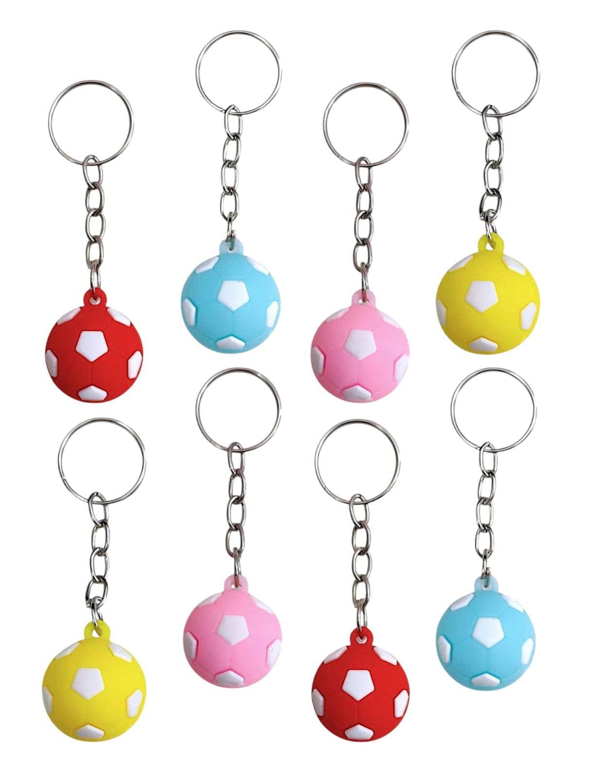 Gift Boys Keychain, Foot-ball Shape Keyring, School Office Key-ring, Backpack Keychain For Boys, Foot-ball Design Key-ring For Kids, Sports Keyring Return Birthday Kanjak Gifts-image-1