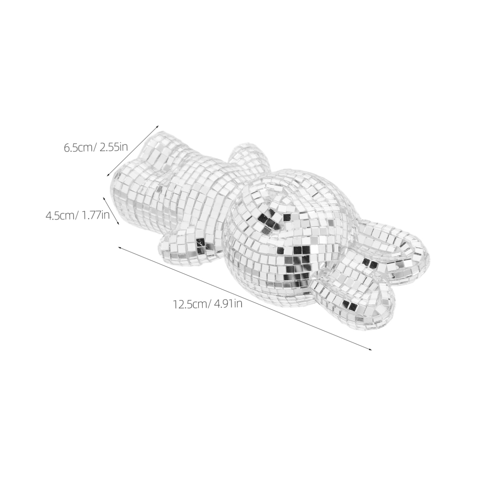 PRETYZOOM Disco Ball Ornaments Festive Party Decorations Lockers Disco Ball Easter Bunny Mosaic Mirror Design