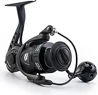 Goture Molinete giratório, rolamentos de esferas de aço inoxidável para molinete de pesca giratório de água salgada de água doce, moldura de nylon, 5.2:1 com relação de engrenagem bobina de pesca