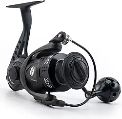 Goture Molinete giratório, rolamentos de esferas de aço inoxidável para molinete de pesca giratório de água salgada de água doce, moldura de nylon, 5.2:1 com relação de engrenagem bobina de pesca