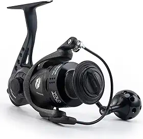 Goture Molinete giratório, rolamentos de esferas de aço inoxidável para molinete de pesca giratório de água salgada de água doce, moldura de nylon, 5.2:1 com relação de engrenagem bobina de pesca