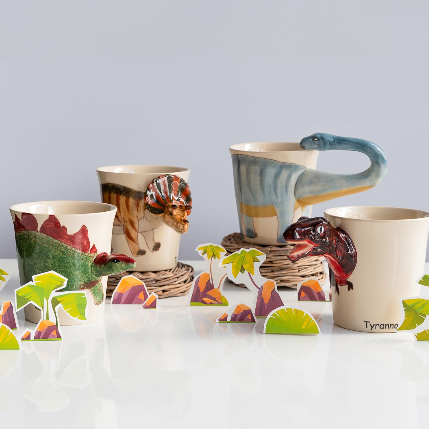 Amazon｜Meelarp Ceramic ダイナソーマグ Dinosaur Mug (APATOSAURUS