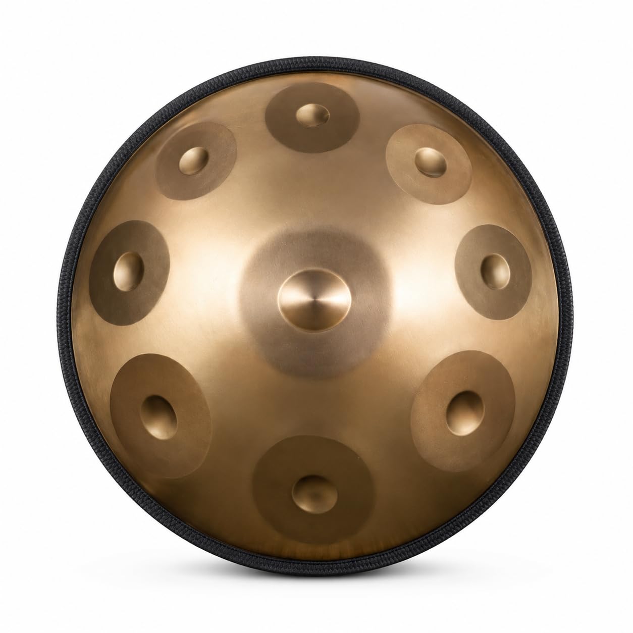 Tambor de mano de 9 notas en escala D Kurd, tambor de lengua de acero dorado Gen 4 de 440 Hz para meditación y actuación