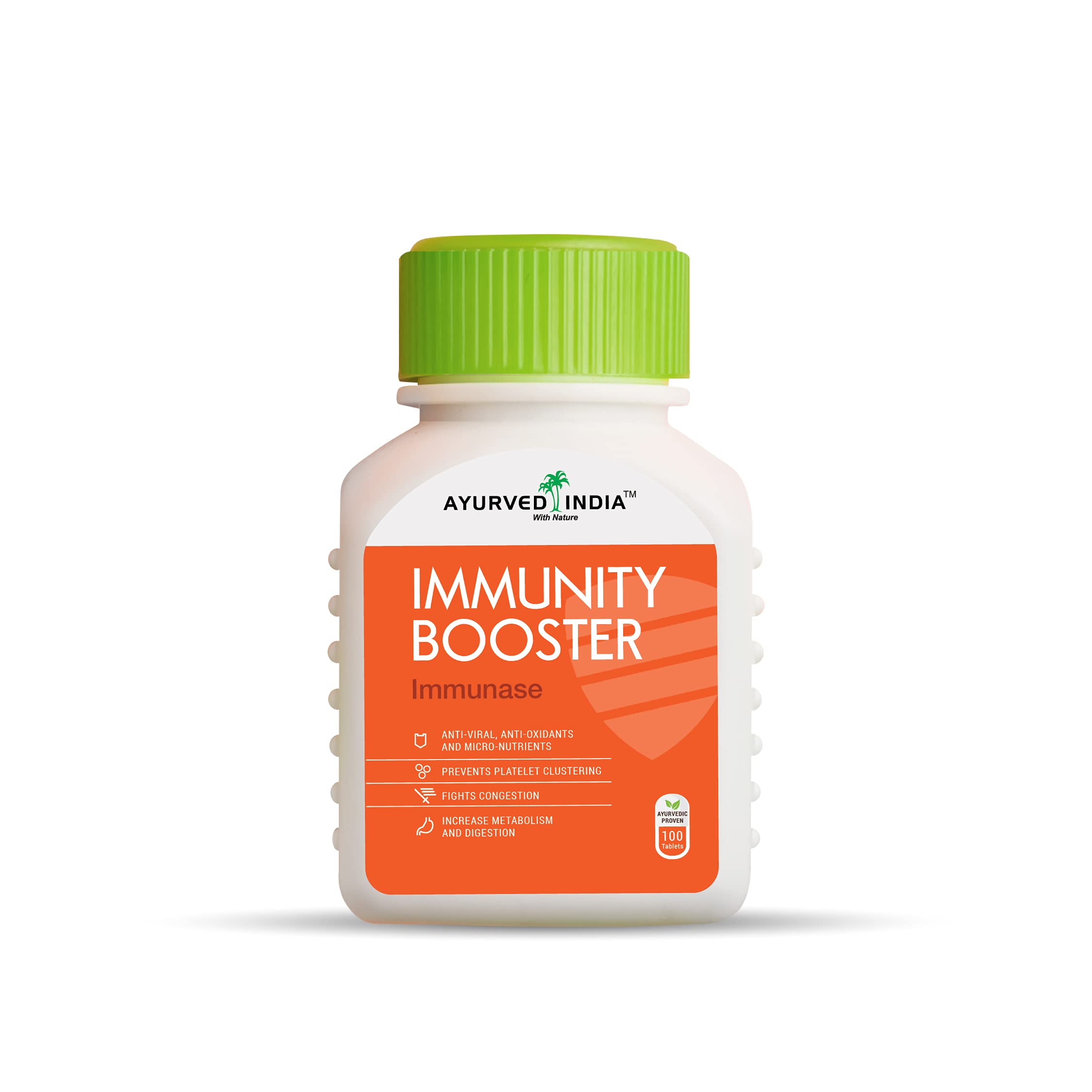 Ayurved India Immunase (Immunity booster) | Support Healthy Immune System | 100 tablets