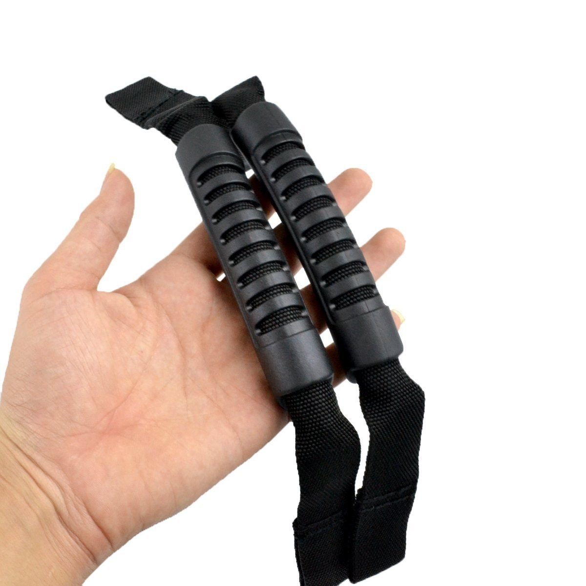 Kit De 4 Poignées D'aide Pour Banquette Arrière Jeep Wrangler JK 2007-2018 - Noir Nylon, Montage Facile Sur Trous Existants - 8