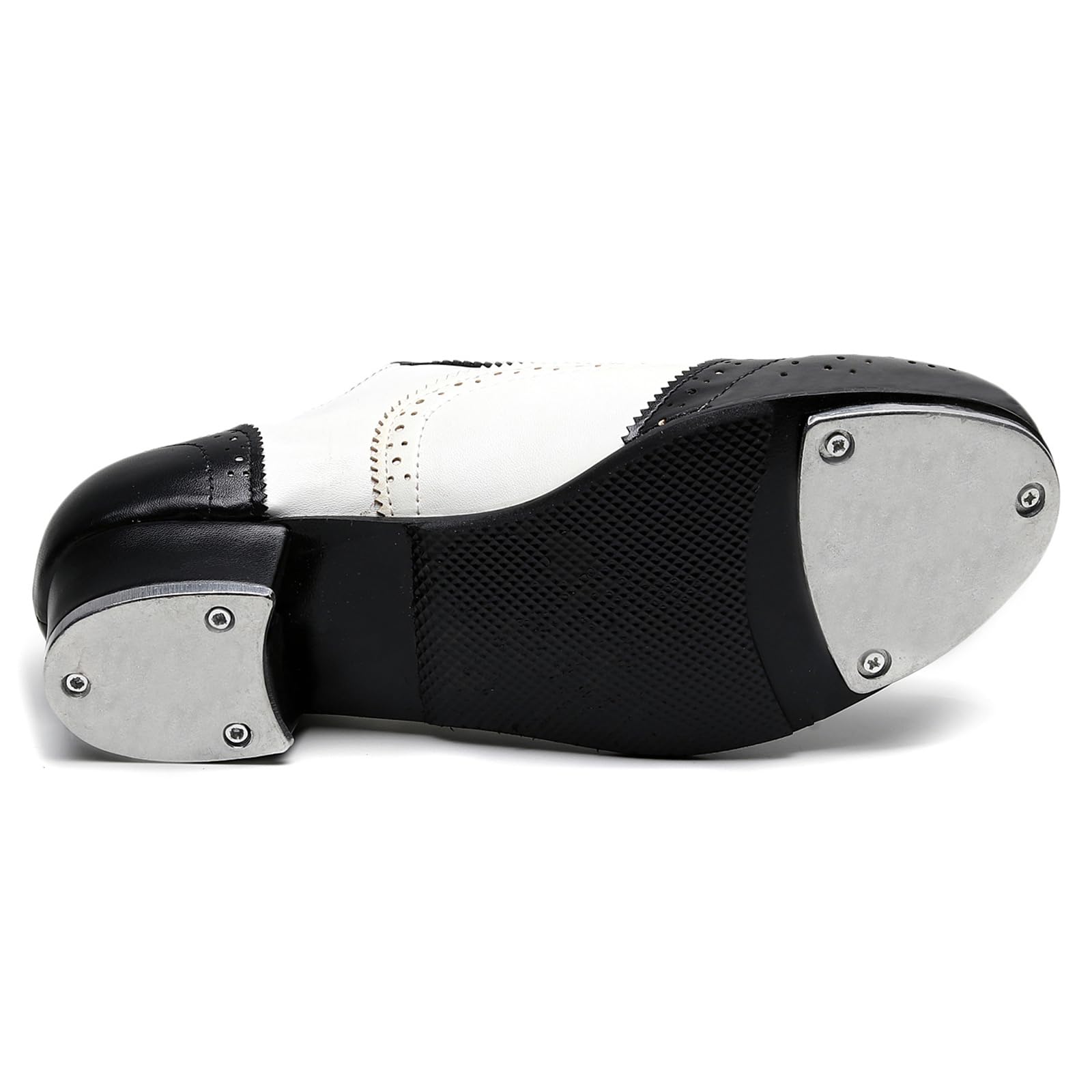 Scarpe da Tip Tap Uomo Ballo Sala Tacco Basso Stringate Brogue Traspiranti
