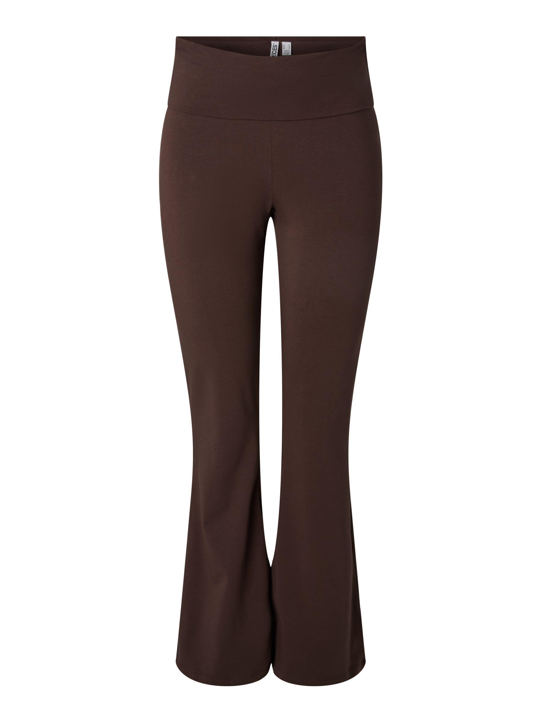 Pieces Women's Pcgeorgina Mw Flared Legging JRS D2D Pcgeorgina Mw Flared Legging JRS D2d, Hot Fudge, XL