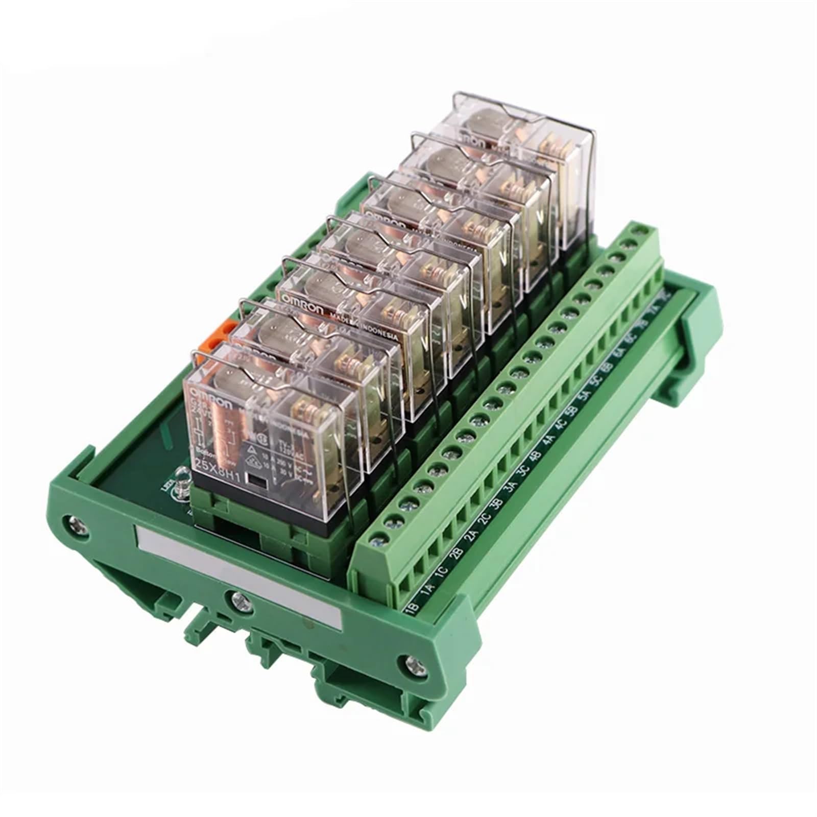2/4 canales 1NO+ 1NC Módulo de relé de interfaz de montaje en carril DIN PLC DC 12V 24V PNP/NPN Compatible 1 Uds(1NO1NC 12V 4Channels)