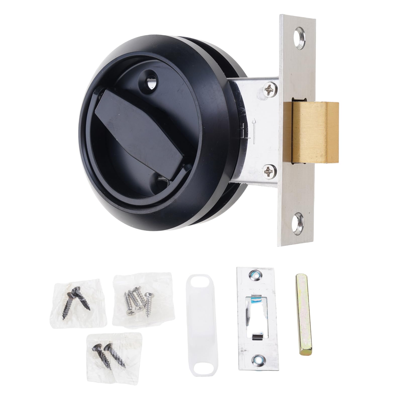 SHYYOULQE Drawer Handle Twist Mechanism Door Childproof Handle for Smooth Operate on Standard Ready Openings Space Saving Door Hardware