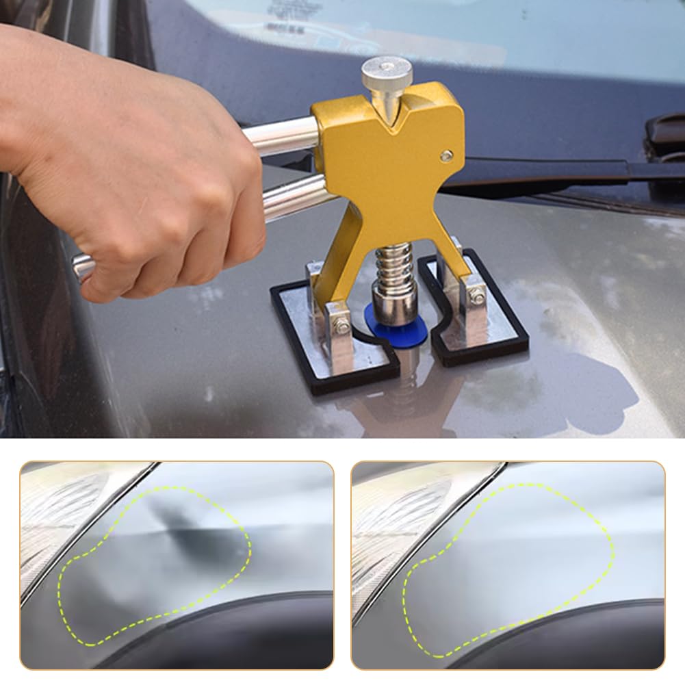 Kit Estrattori Per Ammaccature Auto 4 Pezzi – Ventosa Per Rimozione Senza Vernice, Capacità Di 15 Kg, Per Carrozzeria E Lamiera - 5