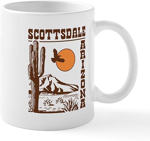 CafePress Scottsdale Arizona - Taza de café de cerámica, taza de té, 11 onzas CafePress Scottsdale Arizona - Taza de café de cerámica, taza de té, 11 onzas