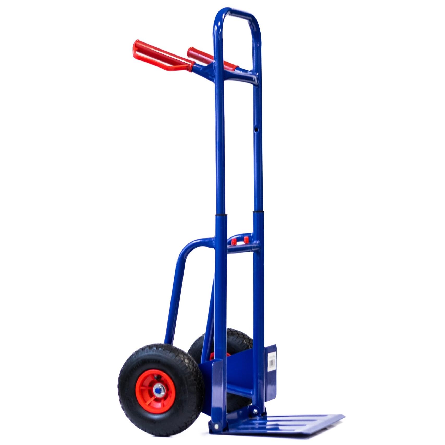 KOVA® Profi - Sackkarre klappbar & ausziehbar ca. 114cm - Luftbereifung max. 200kg Treppensteiger Stabil Transportkarre Stapelkarre Karre Treppensackkarre, 2X Sackkarrenrad mit Luftreifen
