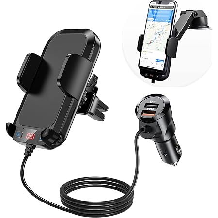 Amazon Co Jp Soyuki Fmトランスミッター Bluetooth5 0 Mp3プレーヤー シガーソケット 車載ホルダー 安全運転 音楽自動再生 片手操作 マイク内蔵 有線auxin端子 Iphone全機種対応 真空 粘着ゲル吸盤 スマホホルダー エアコン口 吸盤両用型 車 バイク