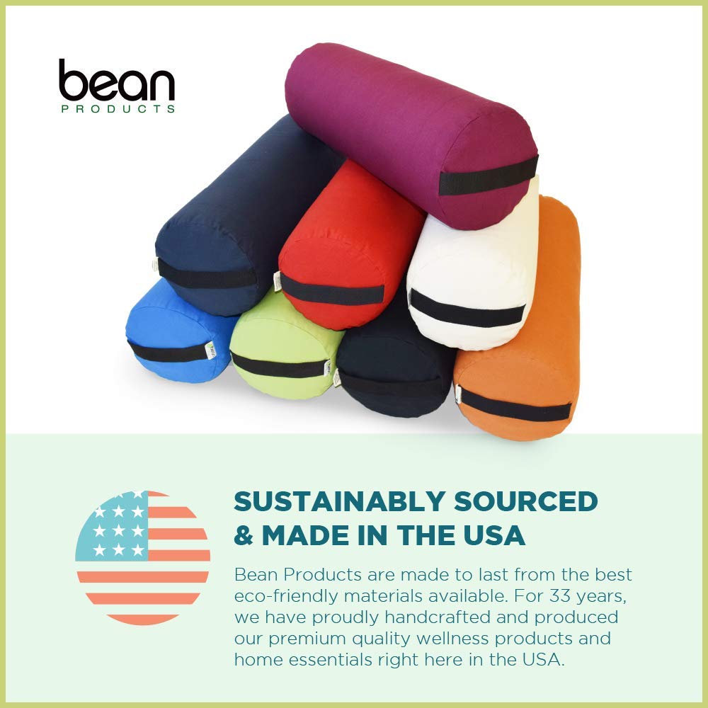 Amazon.com: Bean Products Pranayama Yoga Bolster - Firm - 5