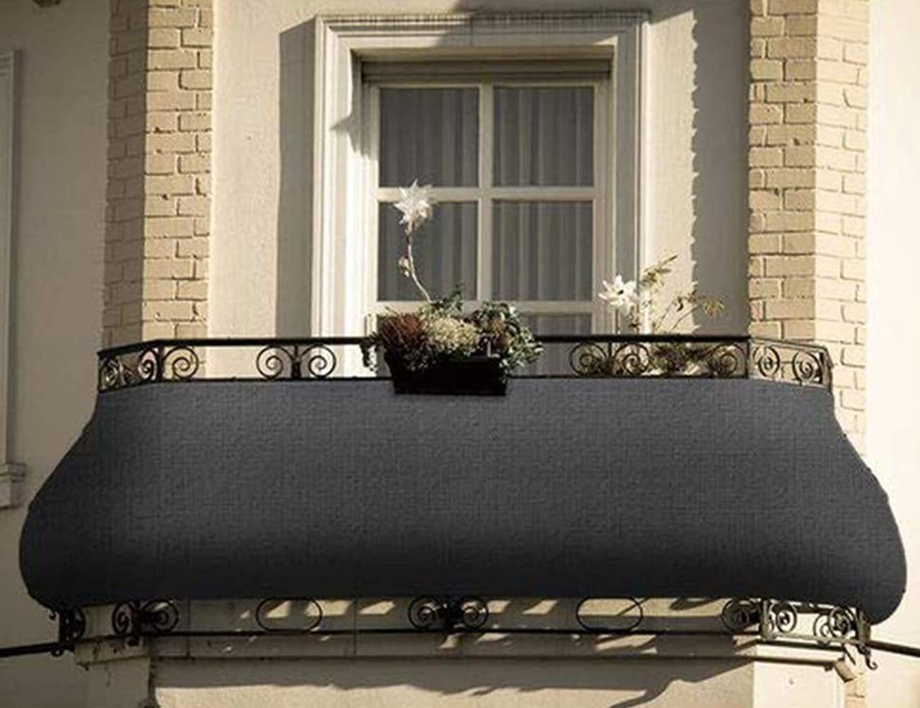 Brise-Vue Balcon 70x350cm Beige - HDPE Résistant UV - Intimité Et Protection - Installation Facile Avec Œillets