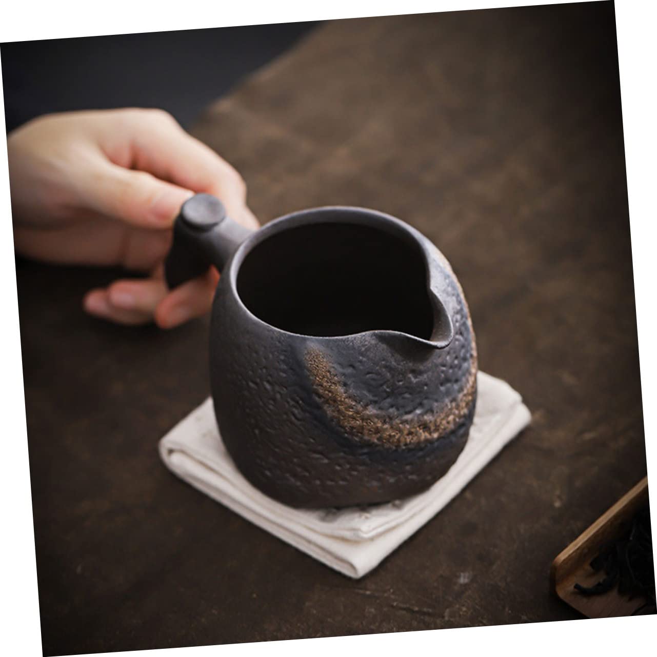 Keramik Teegeschirr Teespender aus Pottery Rund im Retro Stil