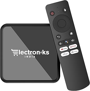 ElectroniksIndia X9 Turbo Android Mini PC: 4K UHD, 4GB RAM, 64GB Storage, WiFi 6 & BT 5.0, Android 12