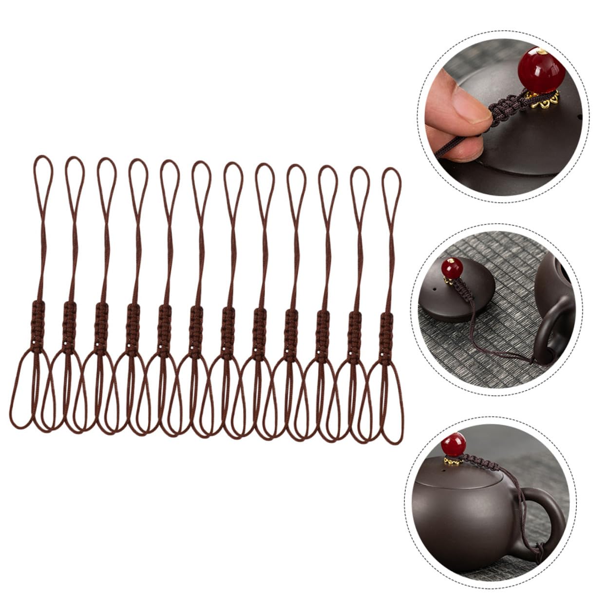BESPORTBLE Cuerda Protectora 100 Piezas para Tetera de Poliéster Resistente y Fácil de Usar para Uso Diario y Personal en Teteras Tapa