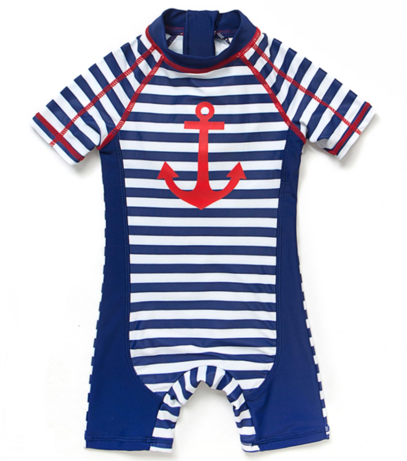 BONVERANO Kleiner Junge UV-Schutz Badeanzug EIN Stück Mit Badekappe