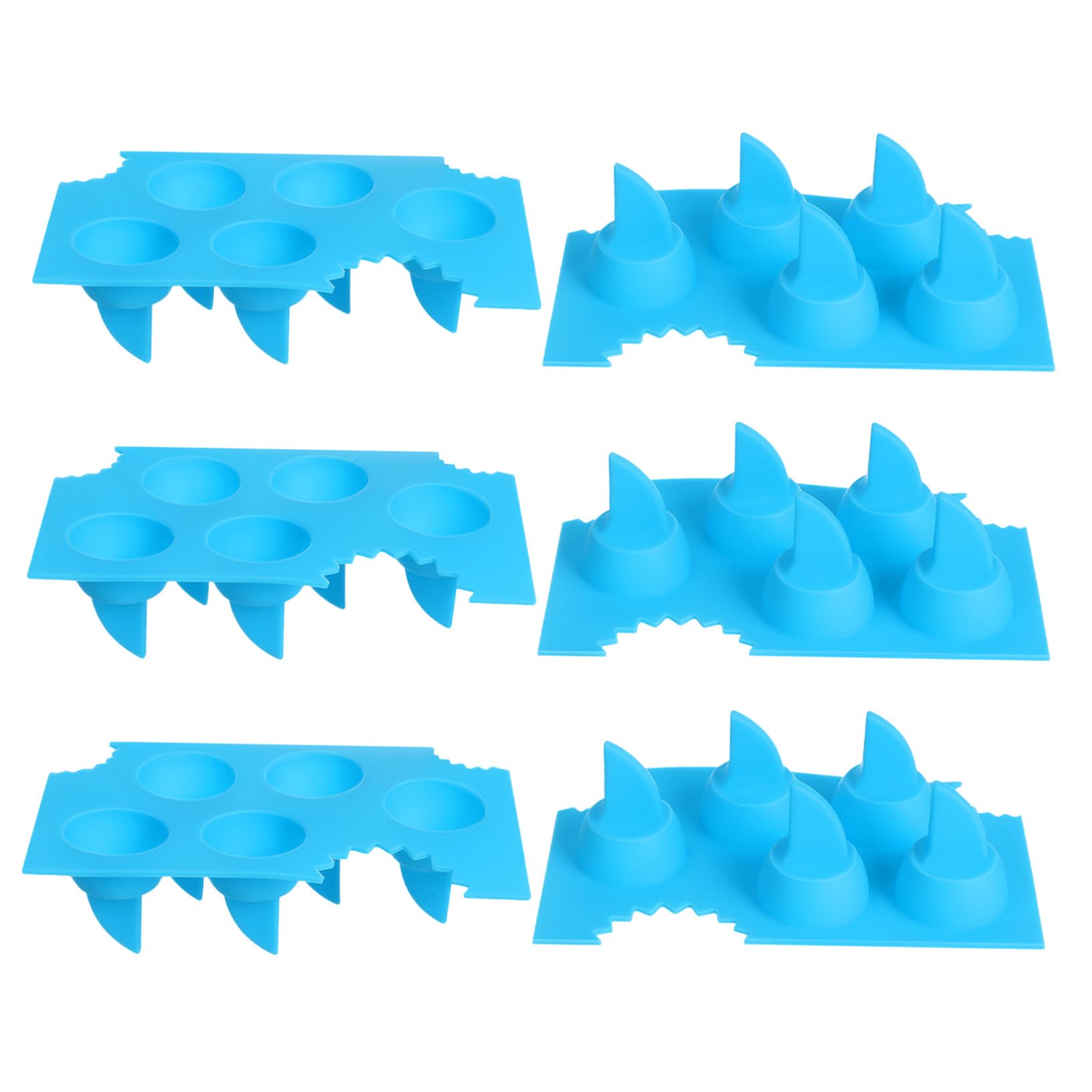 PRETYZOOM 24 Kreatives Eisgitter Lustige Eisschale Silikon-eiswürfelschalen Für Den Gefrierschrank Eiswürfelbereiter Eisformen Lustige Formen Eiswürfelformschalen Kieselgel Himmelblau