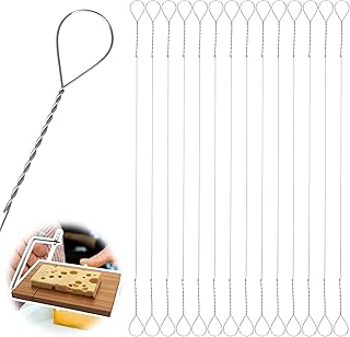 14 Pcs Cheese Slicer Wire Replacement Cheese Slicing Board Wire Marble Cheeses Slicing Board Wires for Cutting Polished Soft Cheeses and Butter Chunks 5.5 inches Length