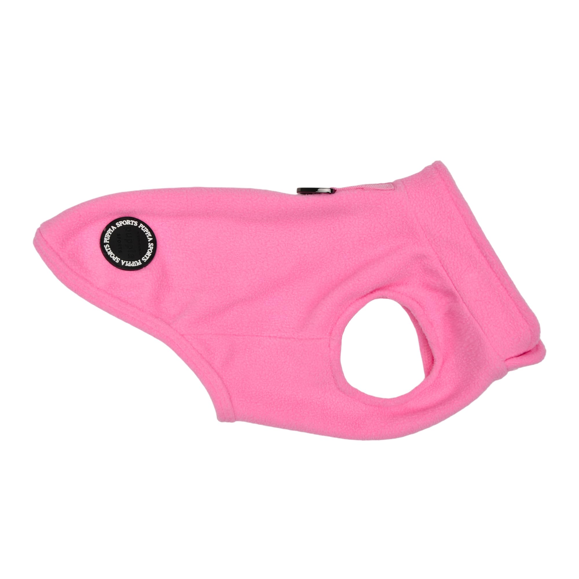 Puppia Lucius Warm Winter Mock Neck Polar Fleece Shirts with Integrated Harness for Small and Medium Dogs Pink, Medium - Image 3