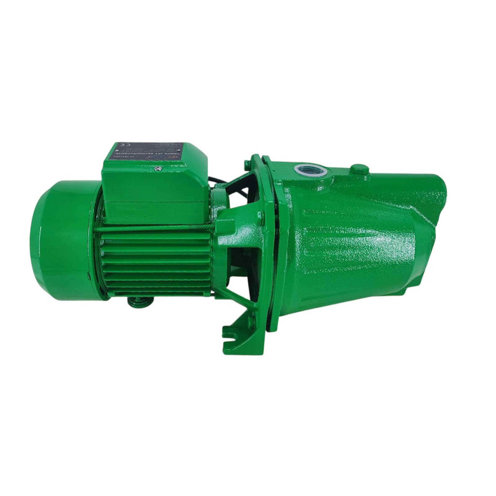 FP-TECH FP-JET100A 750W aluminiowa obudowa wirnika mosiężnego wirnika, moc tłoczenia 38 m, moc tłoczenia 38 m, ssanie 7 m, silnik jednofazowy 230 V, cicha i niezawodna