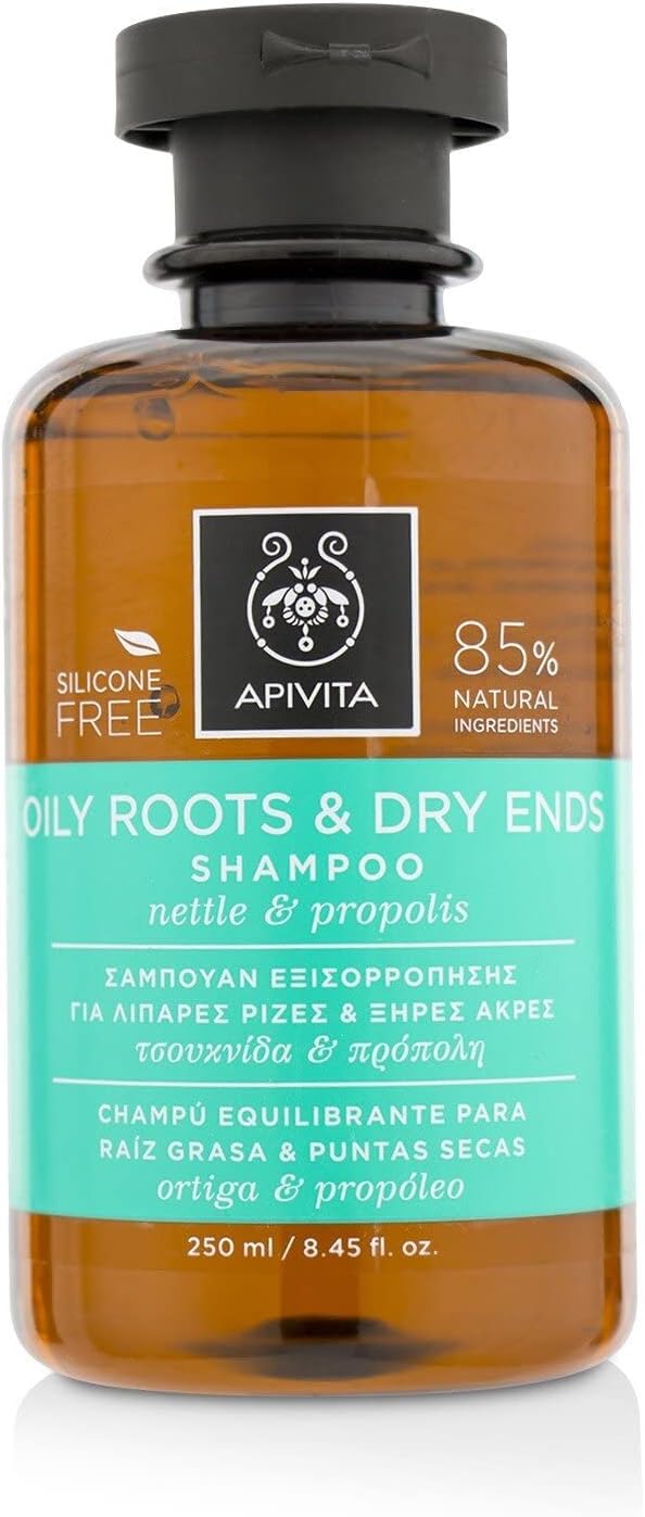 Apivita Oily Roots & Dry Ends Shampoo with Nettle & Propolis 250ml