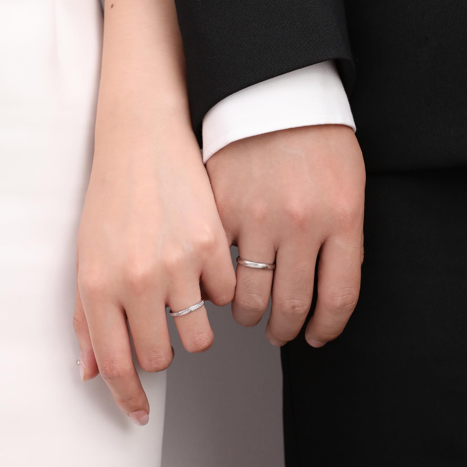 Meissa 925 Anillos Plata Esterlina de Tamaño Ajustable Anillos Pareja para Hombres y Mujeres Hechos a Mano a Juego Anillos de Promesa Personalizados Anillos de Boda Joyería Nupcial